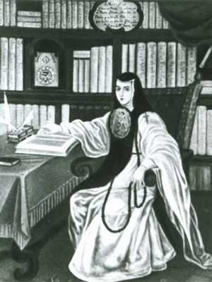 М. Кабрера (Мексика).  Портрет поэтессы Хуаны Инес де ла Крус.